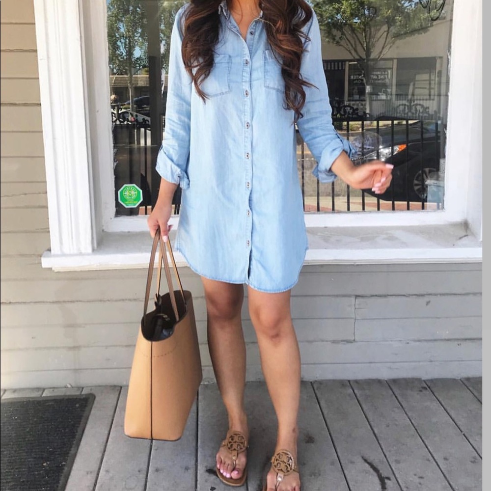NWT!✨Jessica Simpson Chambray dress! NWT! Pockets